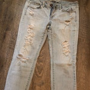 Distressed American Eagle Jeans